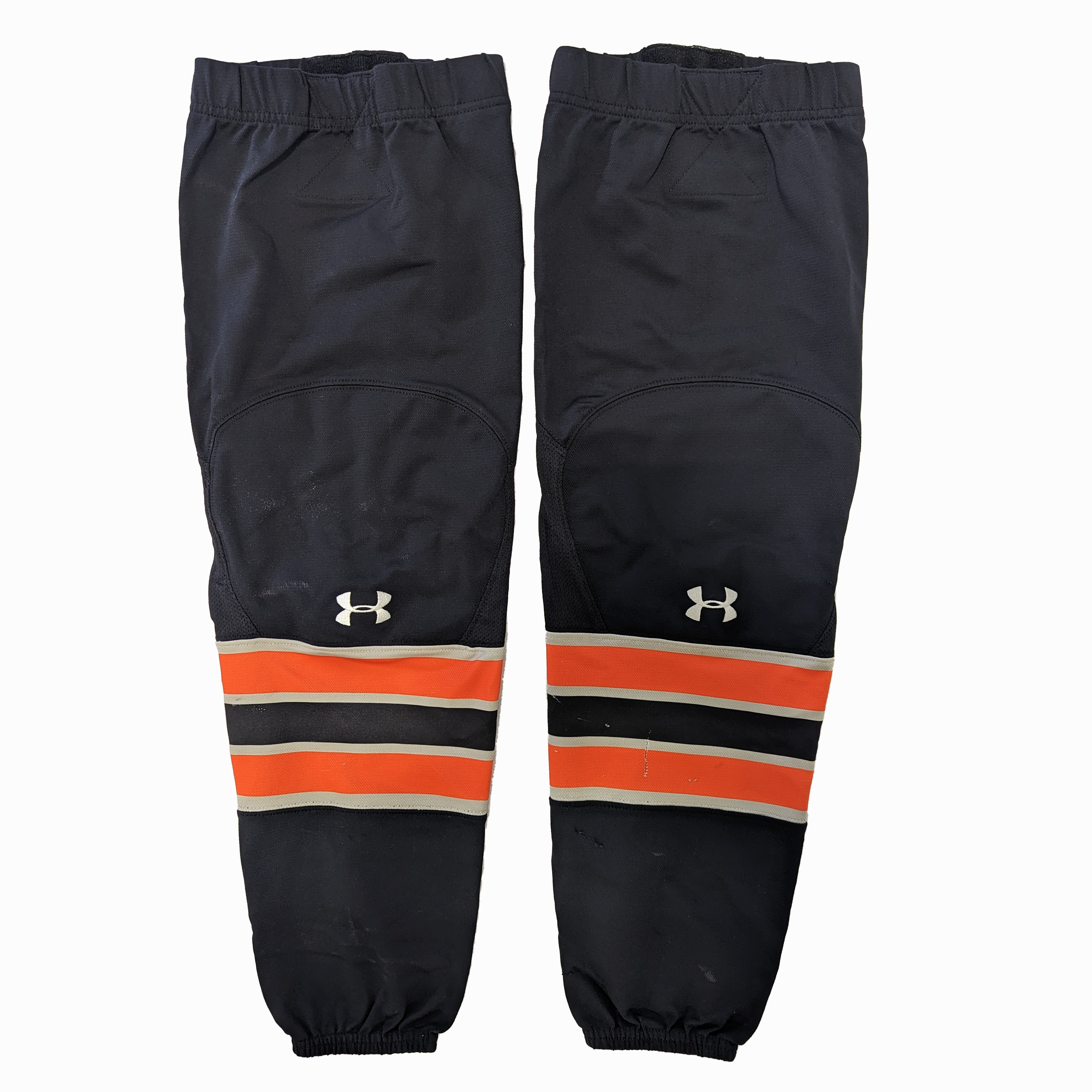 NCAA - Chaussettes de hockey Under Armour d'occasion (noires/oranges)